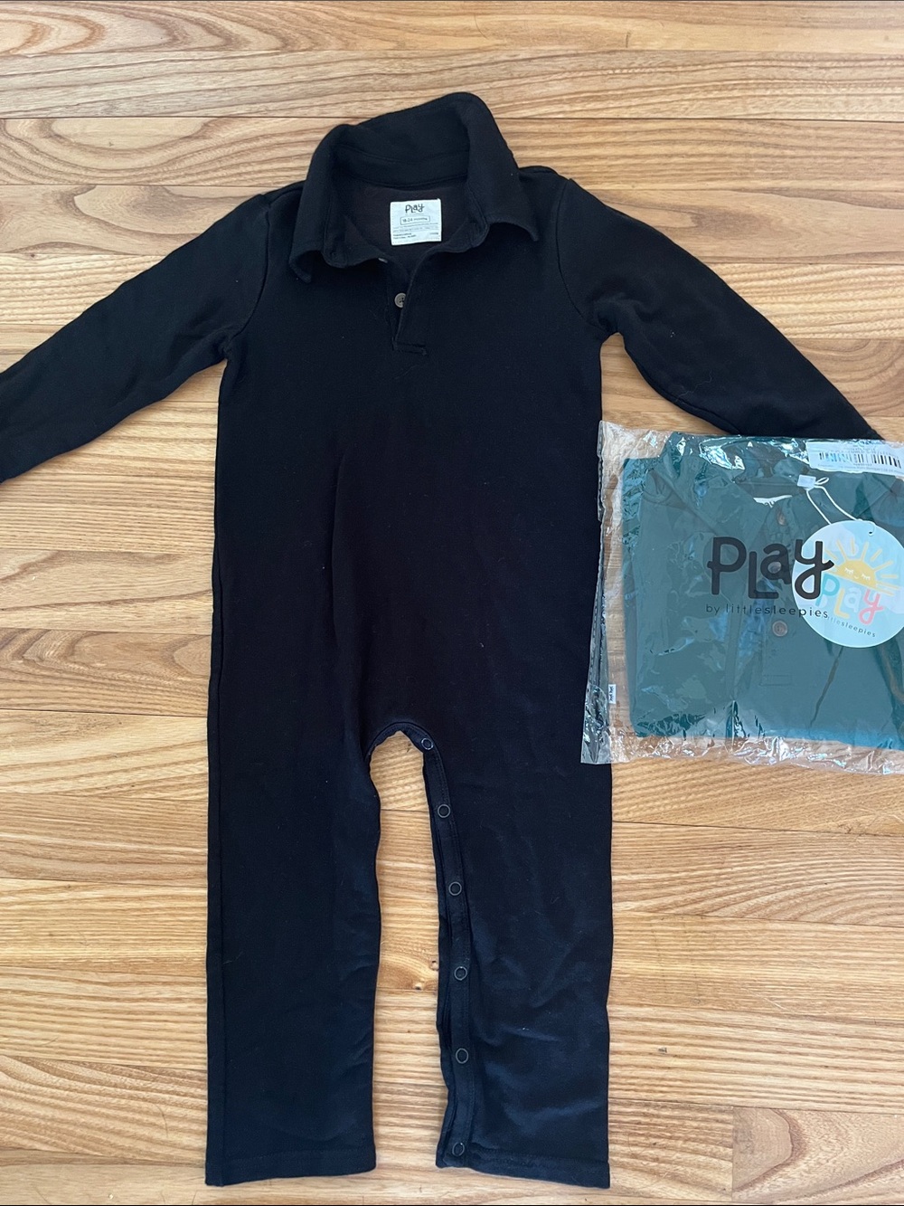 Set of 2 little sleepies long sleeve rompers18-24months. 1 NWT, one worn once